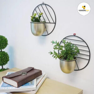 VERDURE PAX Metal Wall Mount Planter Stand Flower Pot Stand Plant Holder 