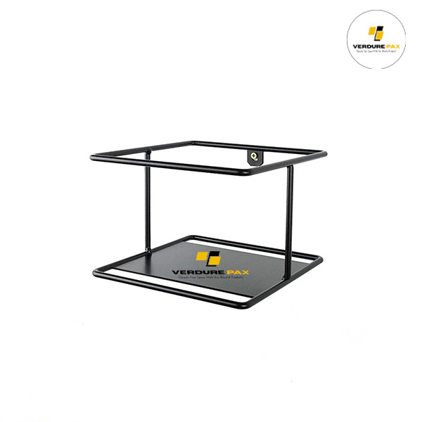 Verdure Pax Black Metal Flower Pot Wall Hanger – Plant Stand for Indoor & Balcony