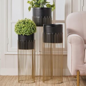 Verdure Pax Heavy-Duty Square Plant Stand with Wheels – Movable Pot Holder