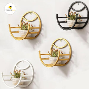 Verdure Pax Wall-Mounted Hanging Planter – Flower Pot Stand for Balcony