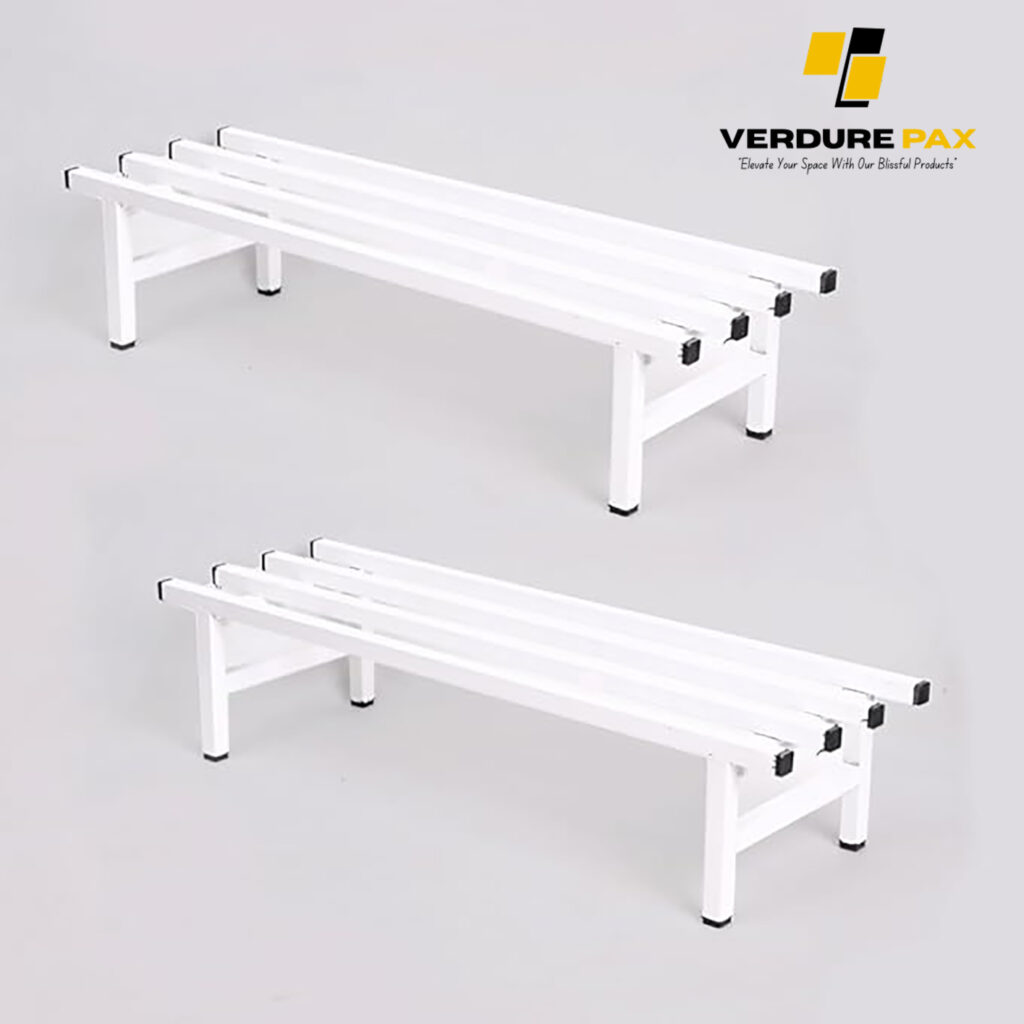 Verdure Pax Heavy-Duty White Iron Square Tube Plant Stand – Balcony Pot Holder