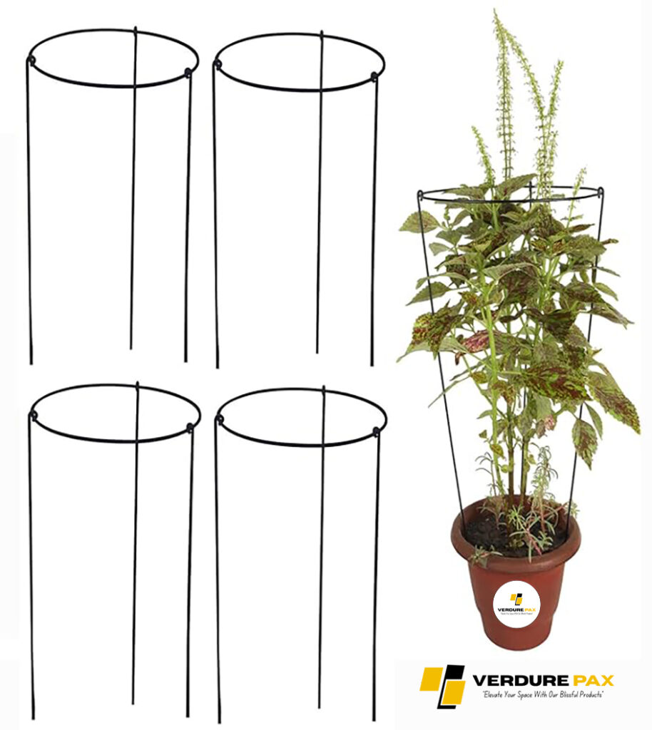 Verdure Pax Premium Circular Plant Support Stakes – Strong Garden & Indoor Holders