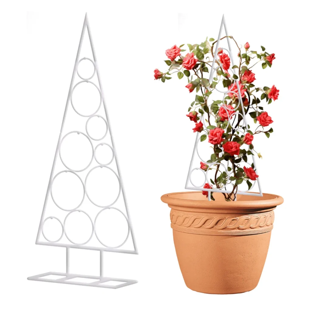 Verdure Pax Pyramid Metal Plant Support Stand | Climbing Frame for Flowering & Creeper Plants – Ideal for Indoor & Outdoor Pots
