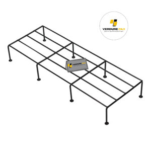 Verdure Pax Solid Frame Large Rectangular Metal Plant Stand – Heavy Duty Flower Pot Holder for Indoor & Outdoor Use